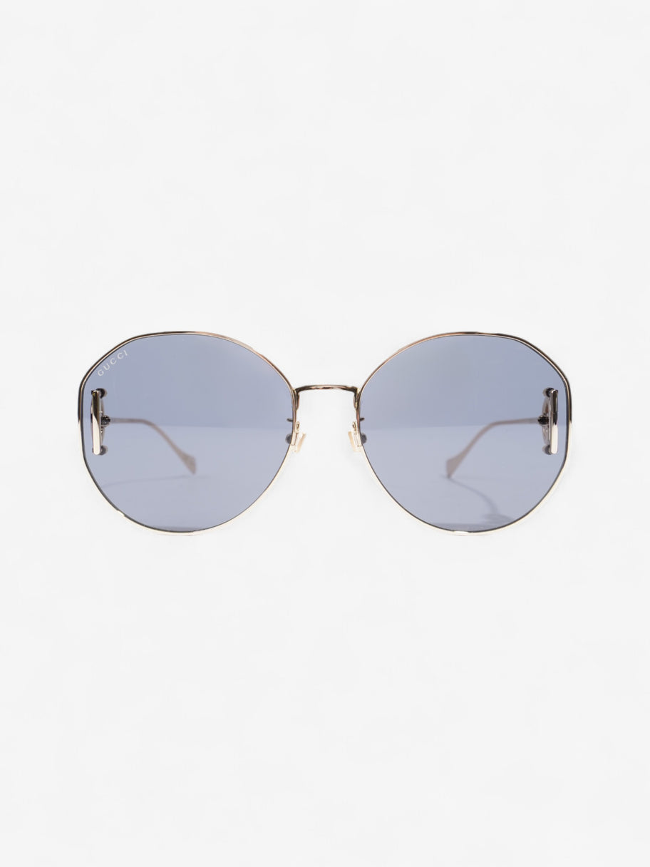 Gucci Interlocking G Sunglasses Gold / Black Acetate 140mm Image 1