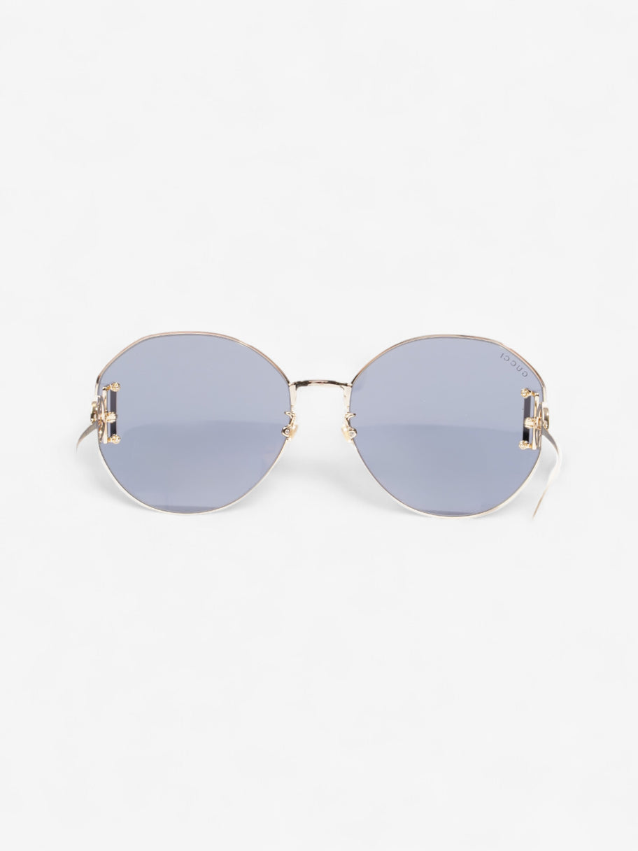 Gucci Interlocking G Sunglasses Gold / Black Acetate 140mm Image 3