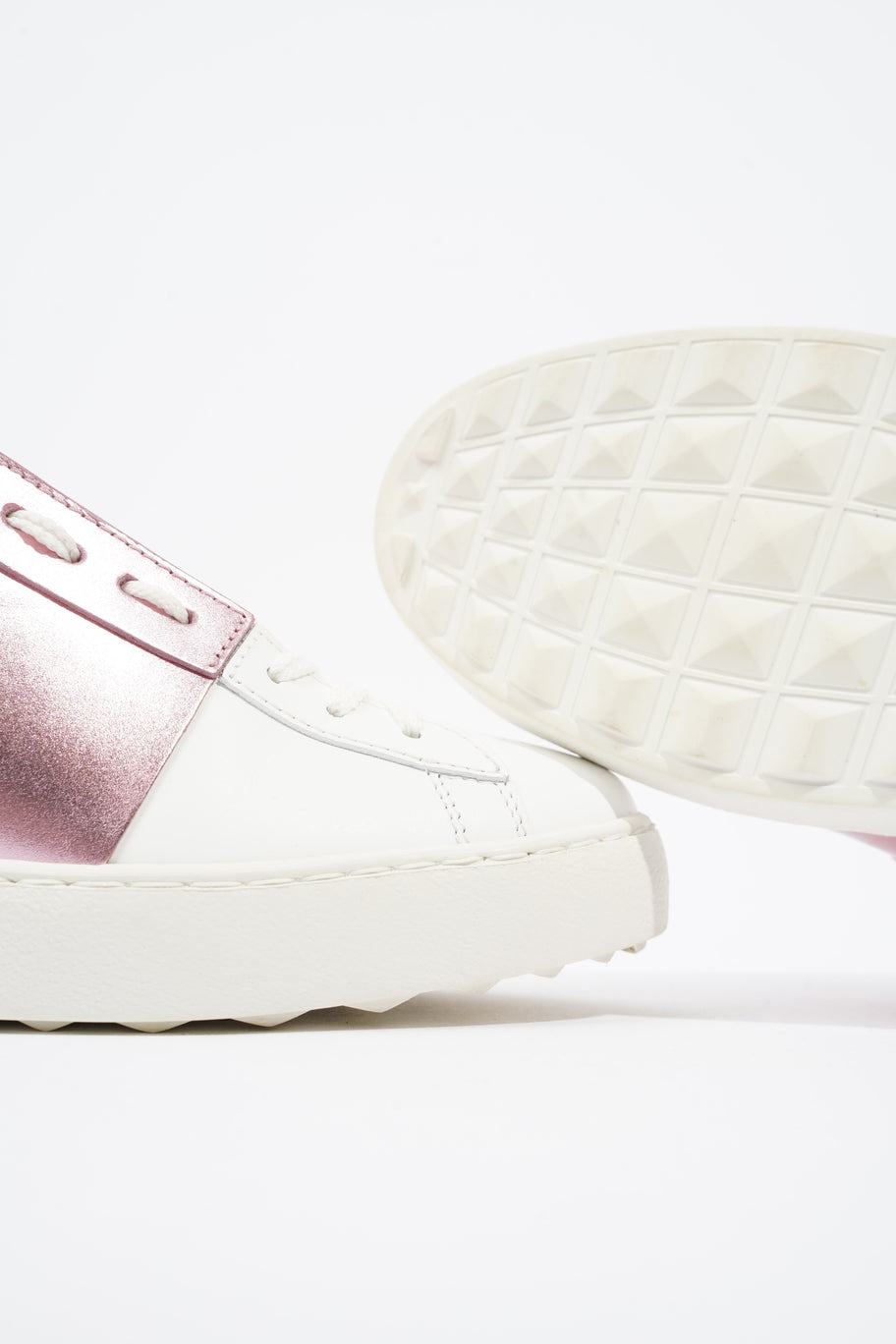 Open Sneakers White / Pink Leather EU 37.5 UK 4.5 Image 11