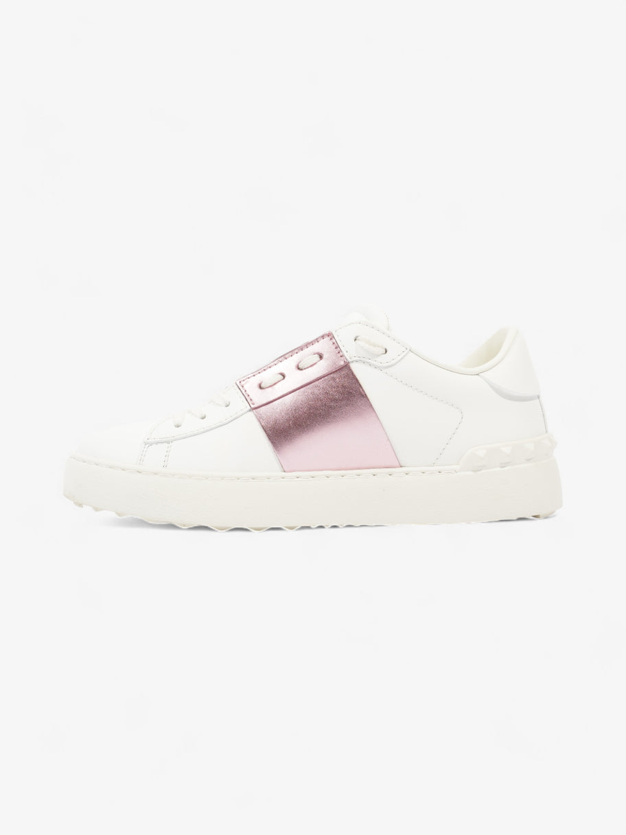 Open Sneakers White / Pink Leather EU 37.5 UK 4.5 Image 3