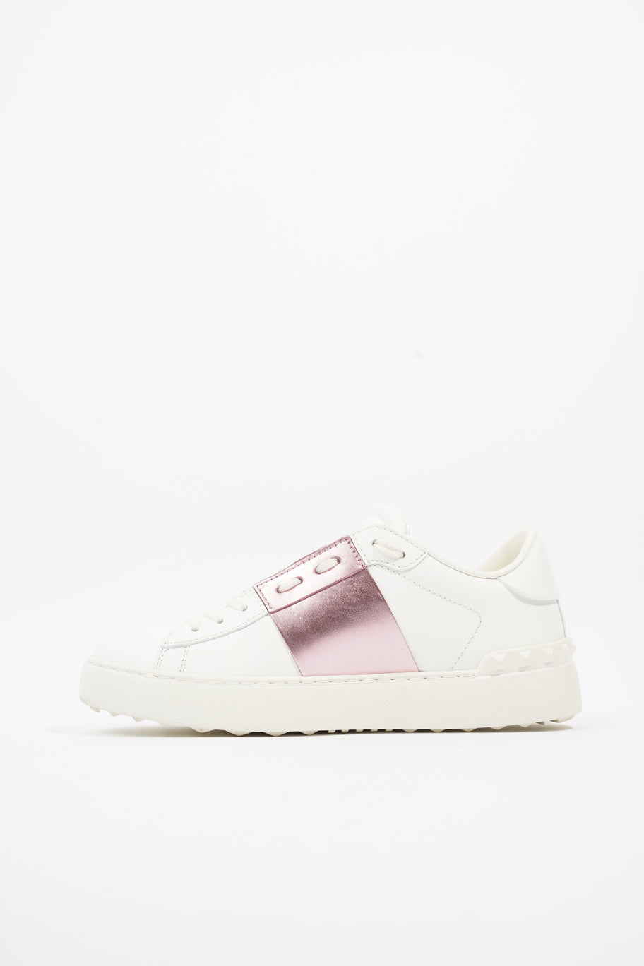 Open Sneakers White / Pink Leather EU 37.5 UK 4.5 Image 3