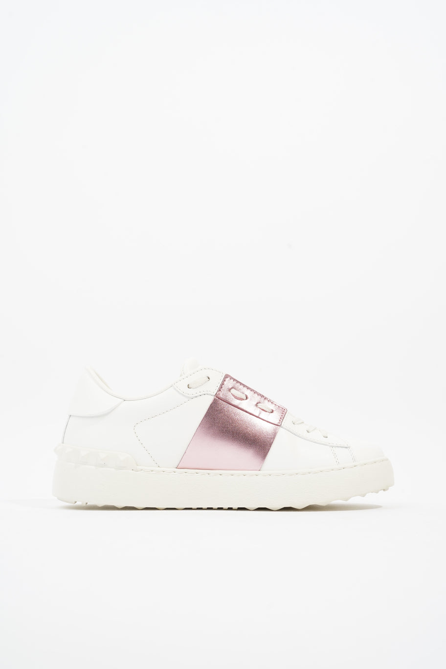 Open Sneakers White / Pink Leather EU 37.5 UK 4.5 Image 4