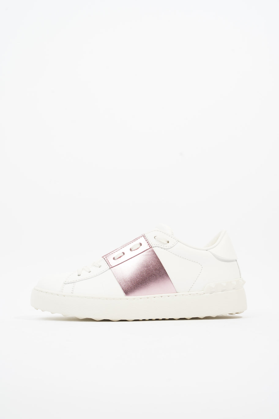 Open Sneakers White / Pink Leather EU 37.5 UK 4.5 Image 5