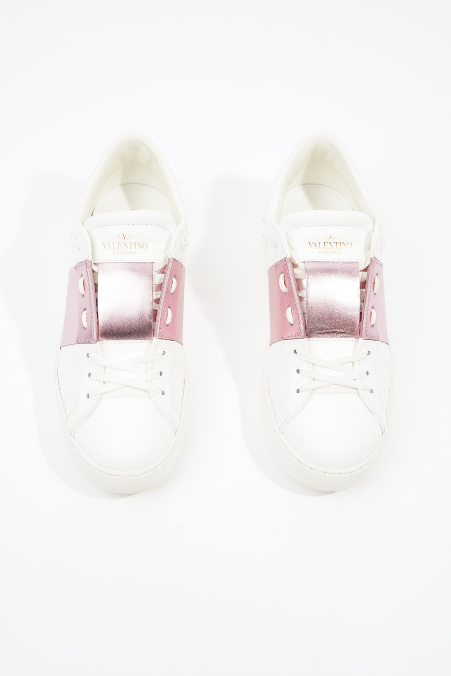 Open Sneakers White / Pink Leather EU 37.5 UK 4.5 Image 8