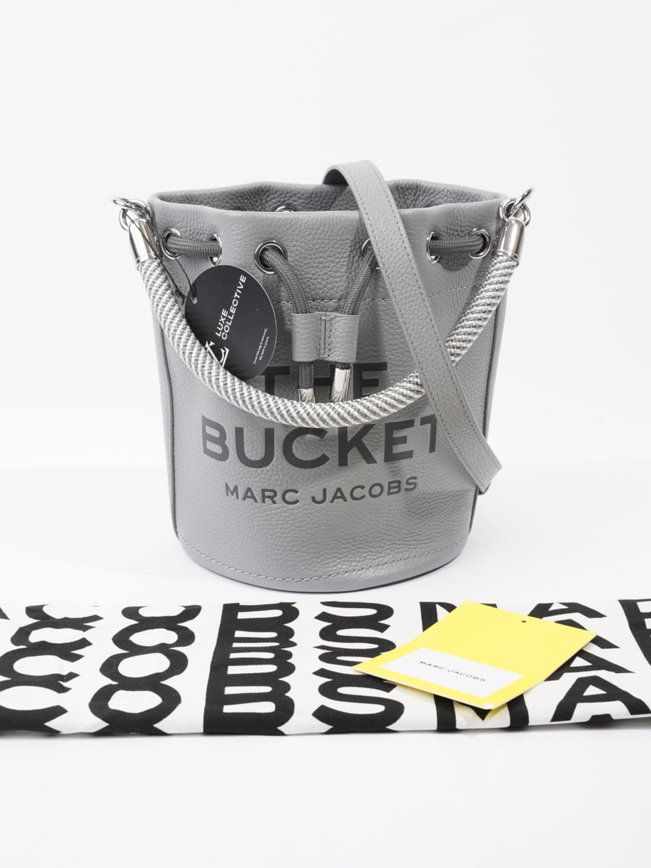 The Bucket Bag Wolf Grey Leather Image 14