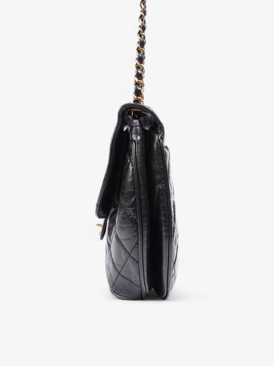 Chanel Dubai Black Calfskin Leather Medium Image 3