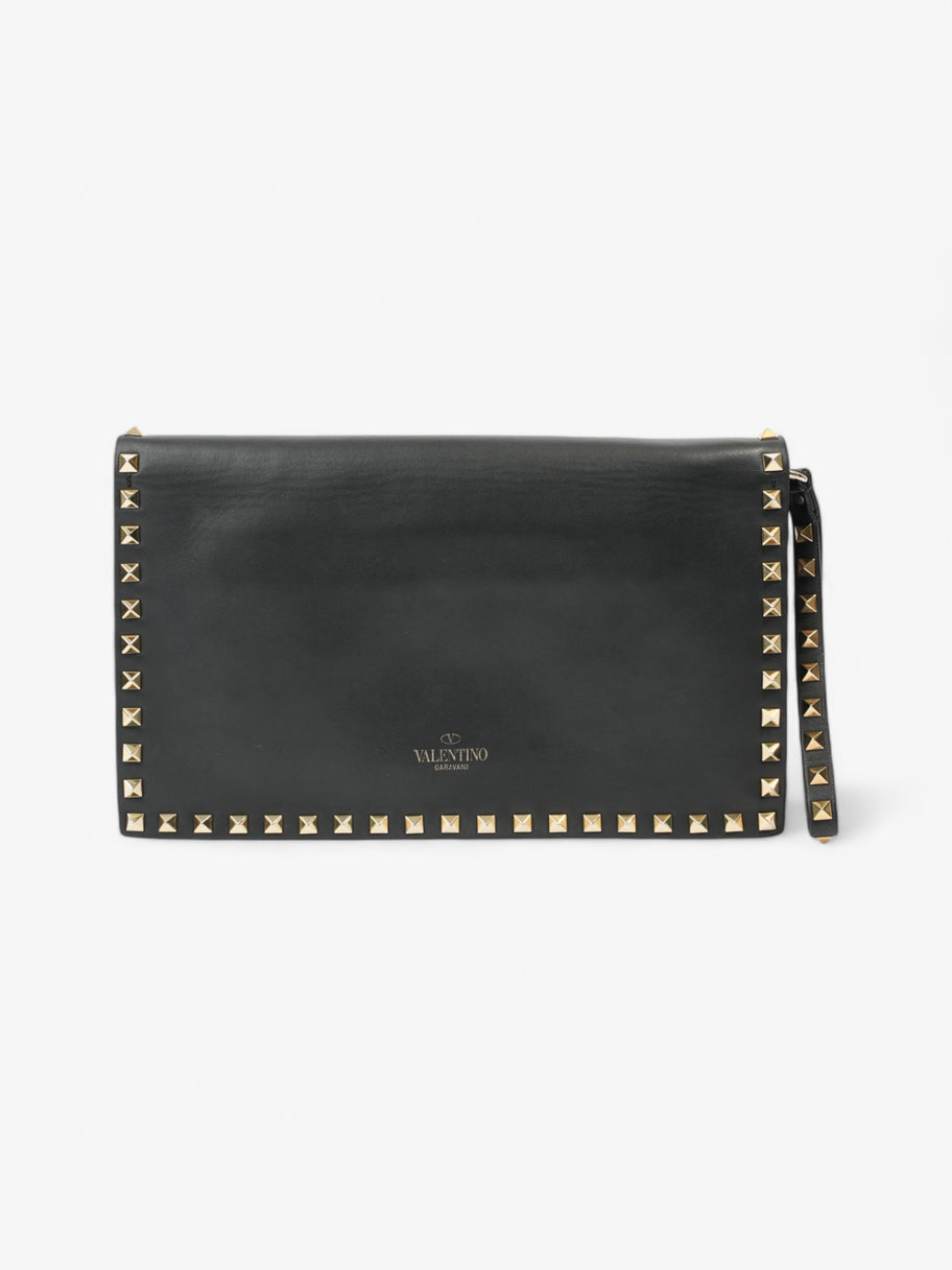 Valentino Rockstud Wristlet Black Leather Image 1