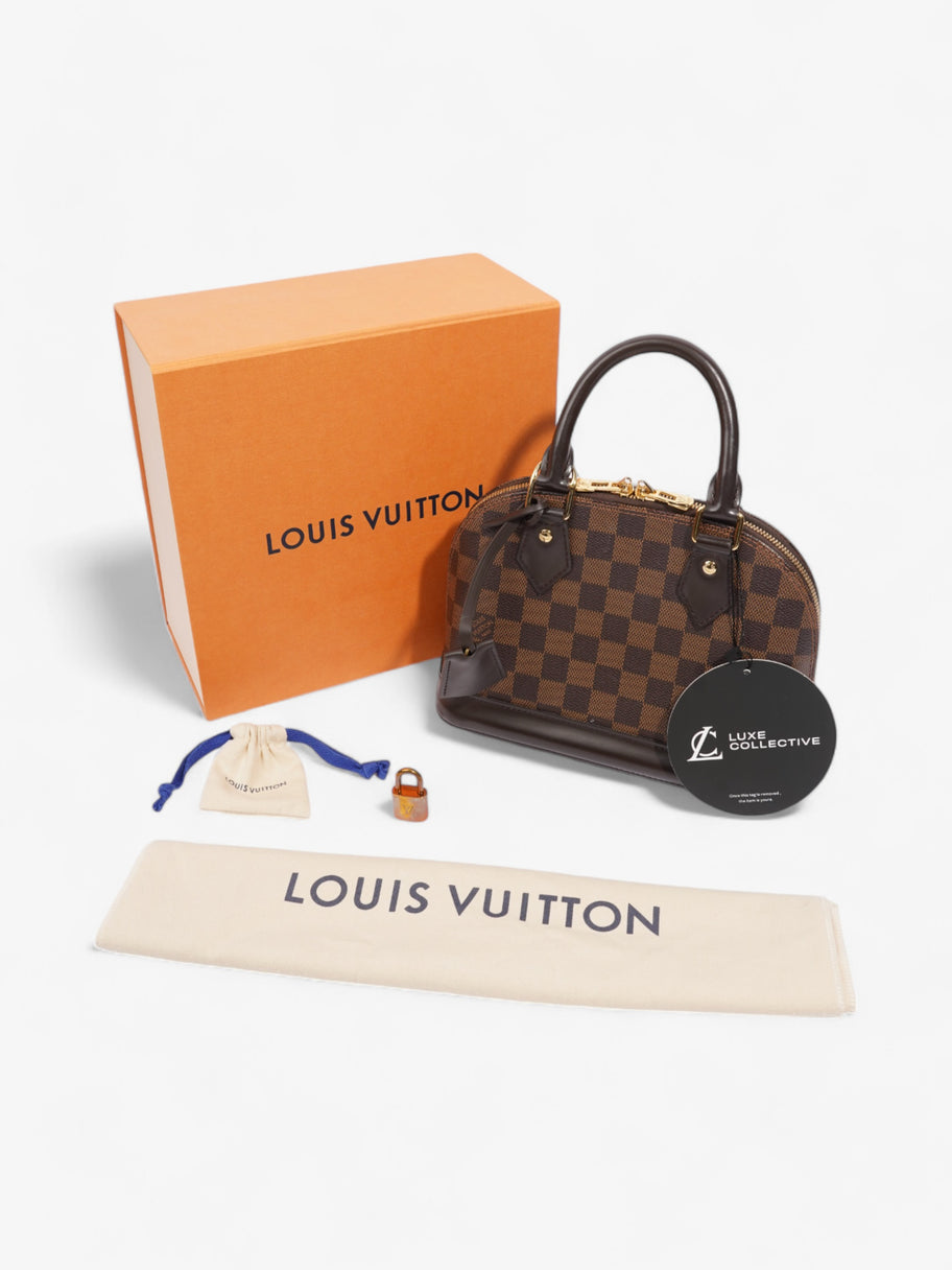 Louis Vuitton Alma Damier Ebene Coated Canvas BB Image 8