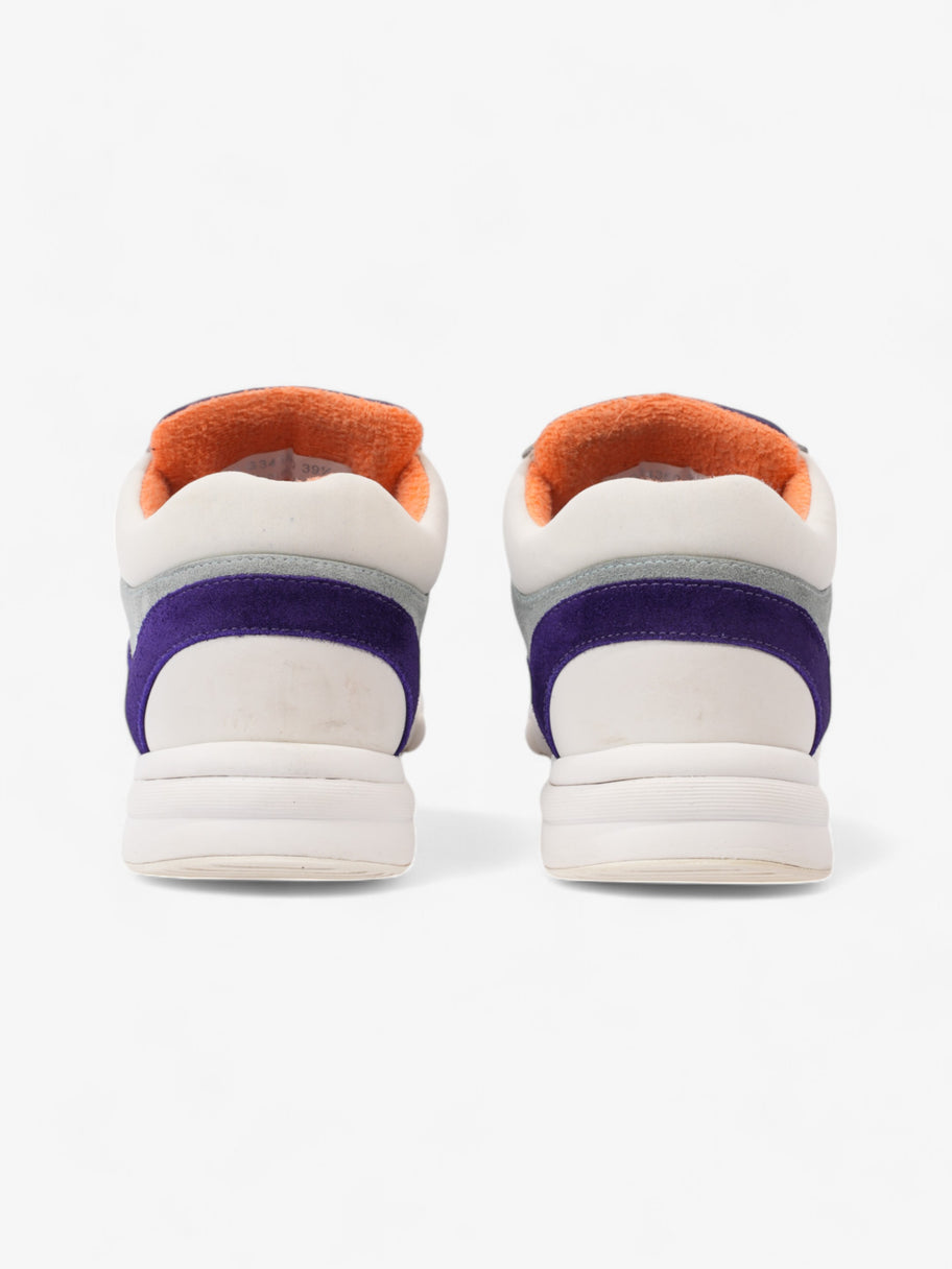 Chanel CC Logo Sneakers Blue / White / Orange Suede EU 39.5 UK 6.5 Image 6