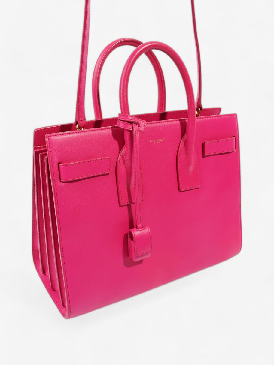 Saint Laurent Sac De Jour Hot Pink Calfskin Leather Small Image 7