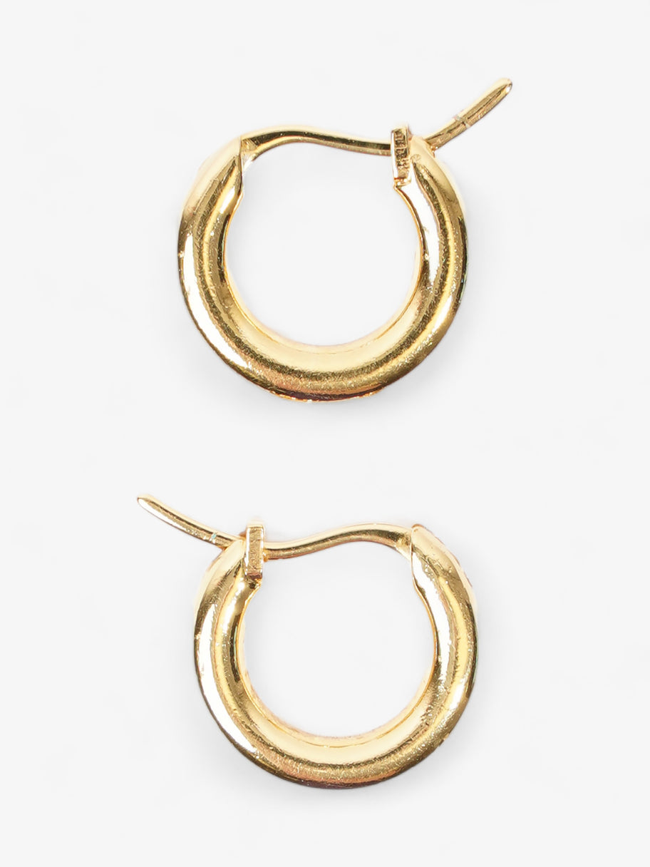 Burberry Hoop Earrings Gold Base Metal Image 2