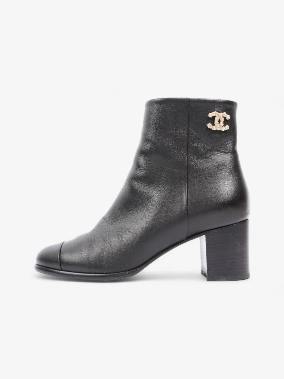 Chanel leather boots hotsell