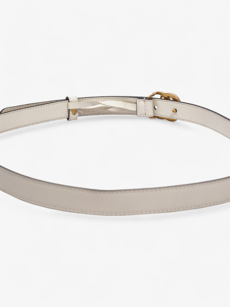 Gucci GG Marmont Thin Belt Cream / Gold Leather 85cm / 34