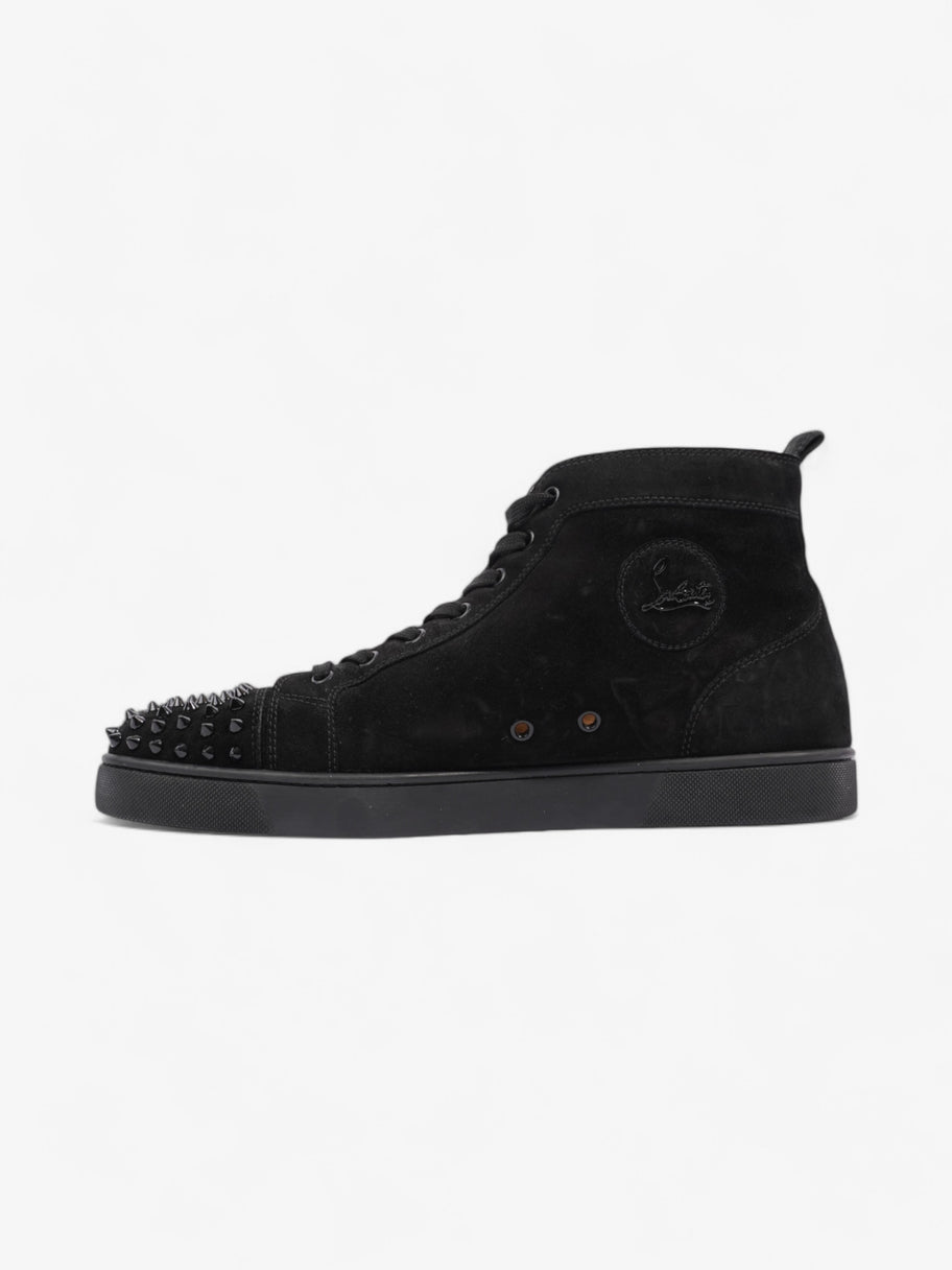 Christian Louboutin Lou Spikes High Top Black Suede EU 44.5 UK 10.5 Image 3