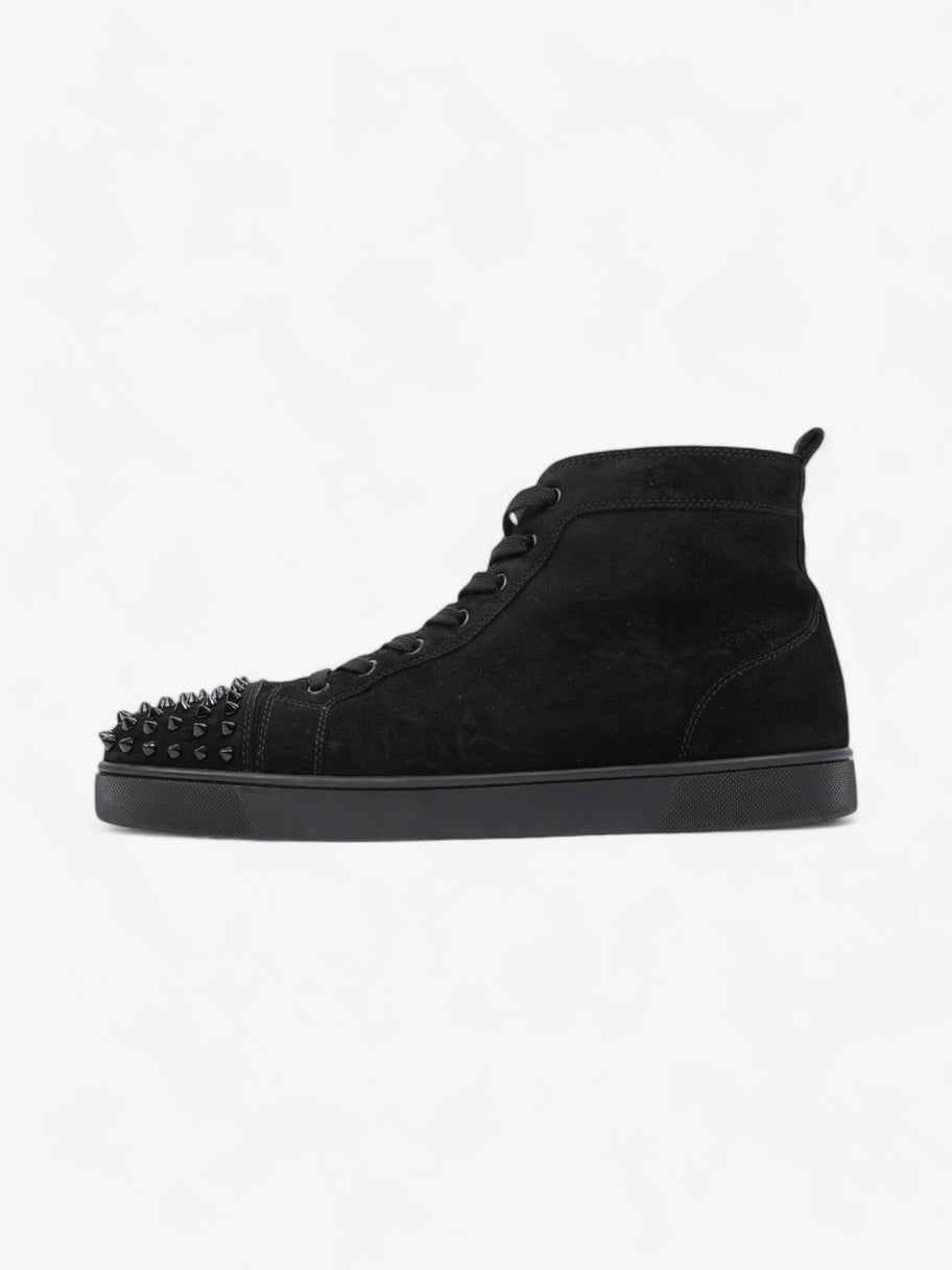 Christian Louboutin Lou Spikes High Top Black Suede EU 44.5 UK 10.5 Image 5