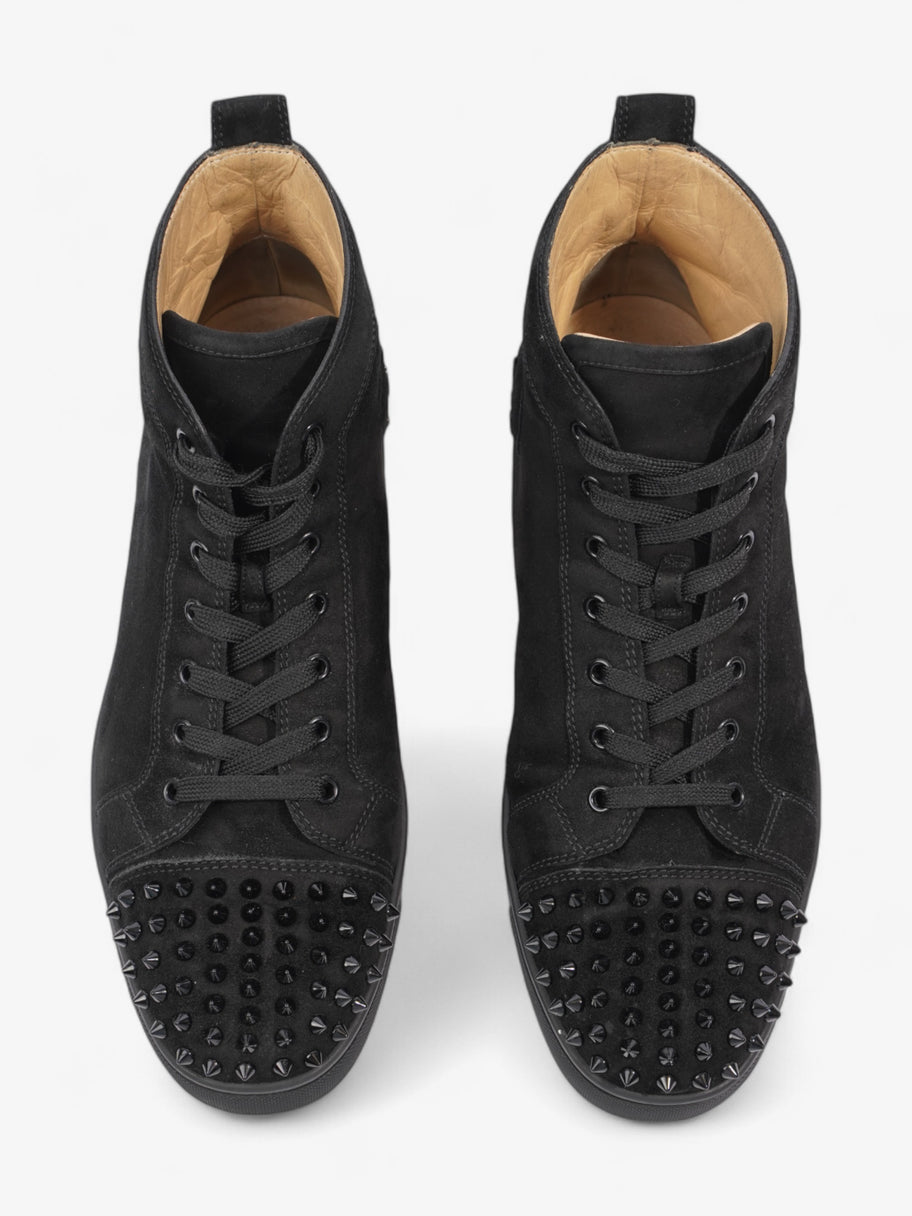 Christian Louboutin Lou Spikes High Top Black Suede EU 44.5 UK 10.5 Image 8