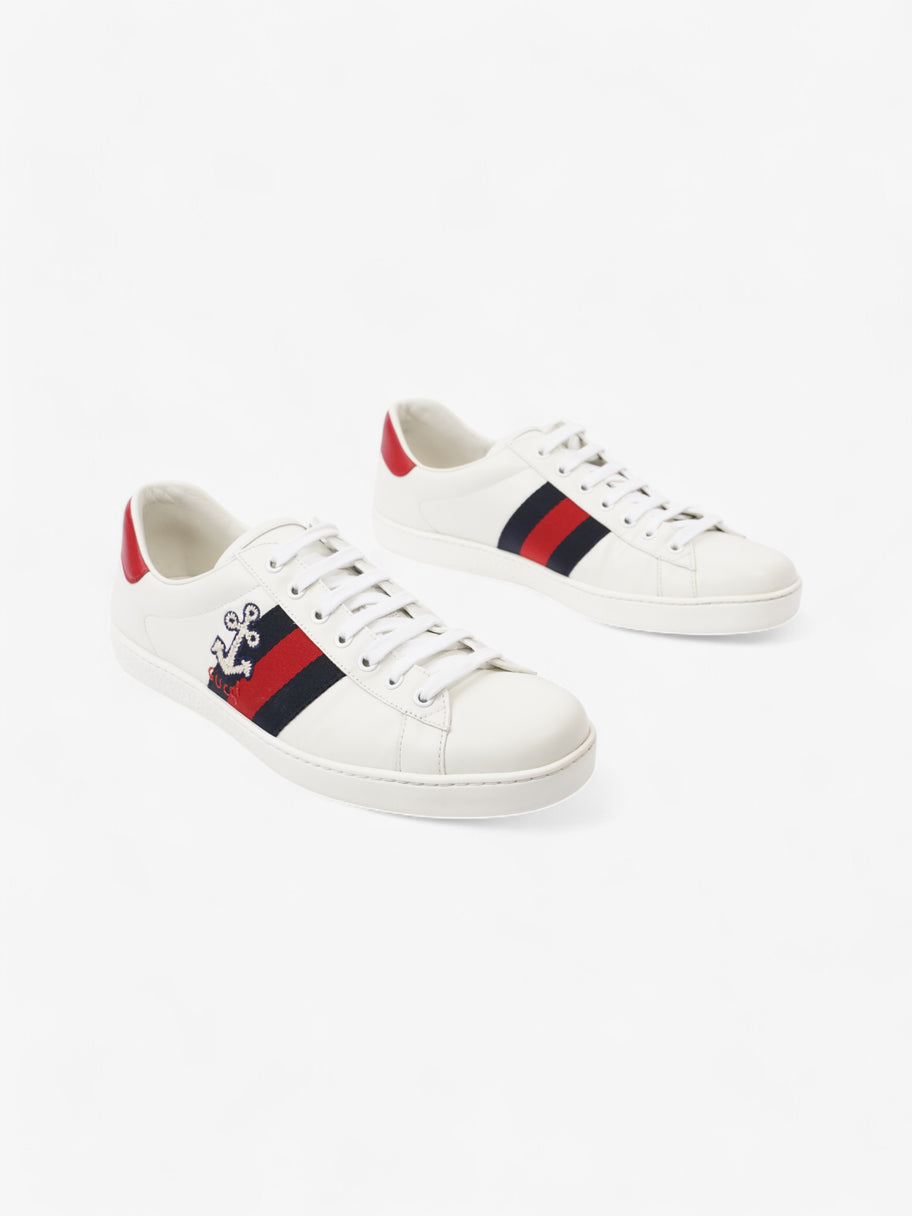 Gucci Ace Sneakers  White / Red / Blue Leather EU 43 UK 9 Image 2