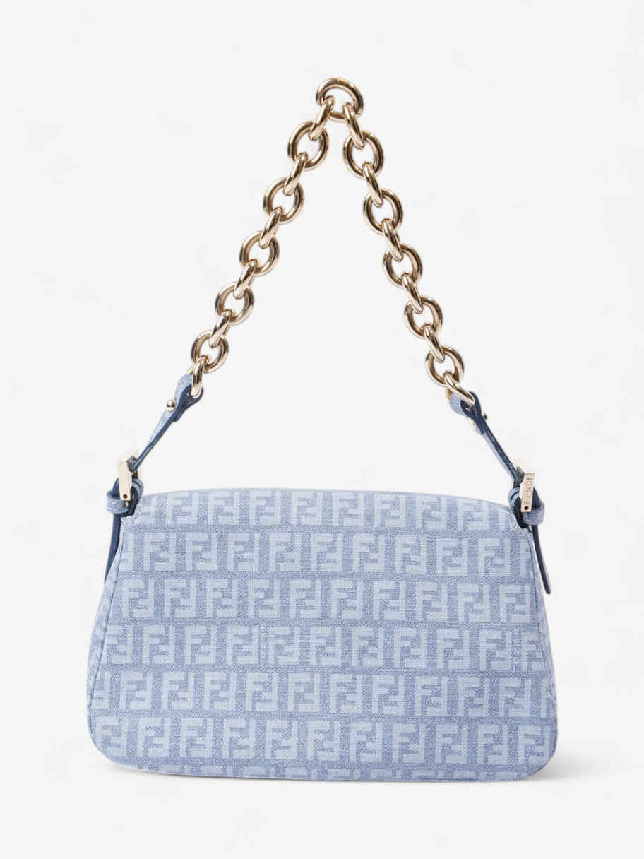 Fendi Mama Baguette Blue Canvas Mini Image 14