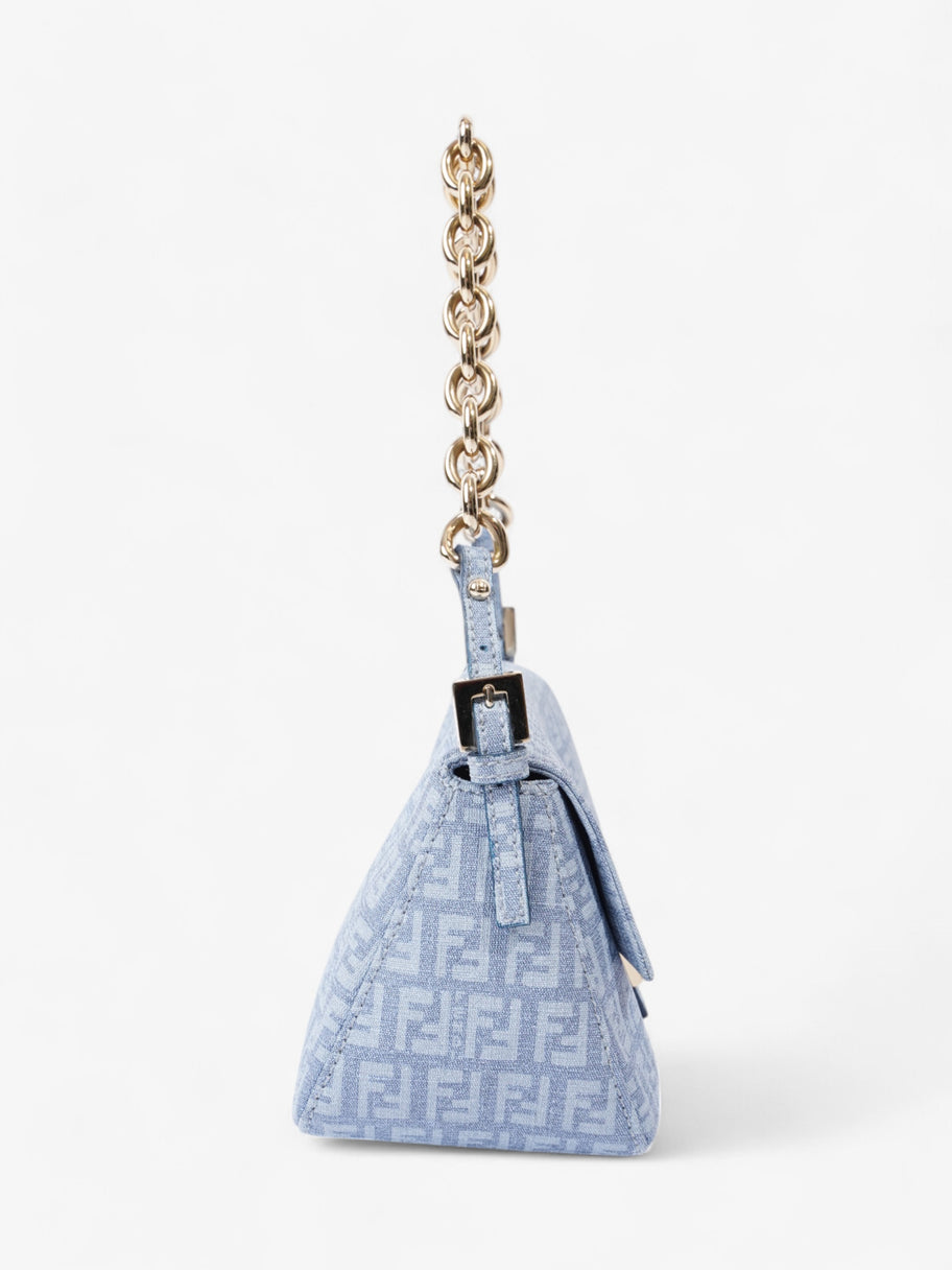 Fendi Mama Baguette Blue Canvas Mini Image 15