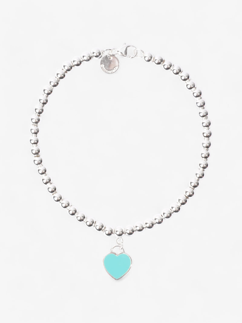  Tiffany and Co Return to Tiffany Heart Tag Bead Bracelet Tiffany Blue / Silver Silver Sterling