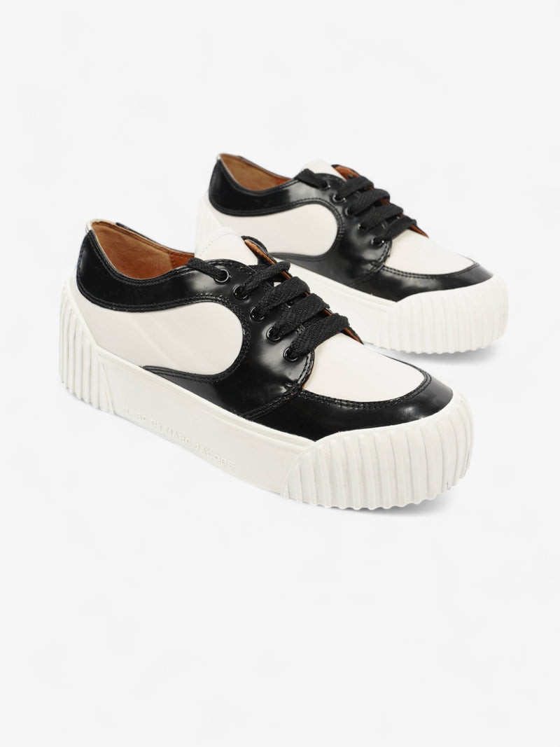  Court Sneakers White / Black Calfskin Leather EU 36 UK 3