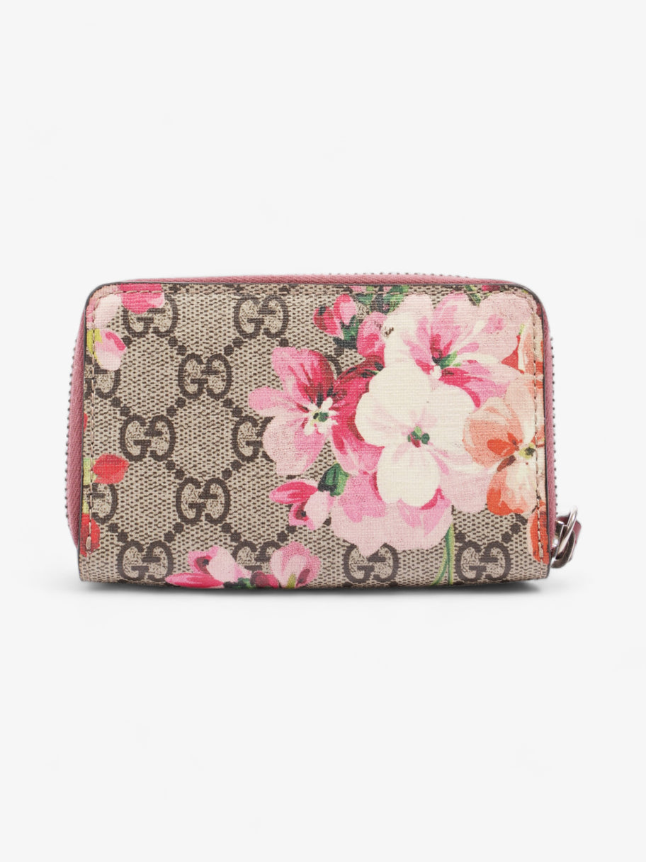 Gucci Blooms Zip Around Card Case Wallet GG Supreme Canvas Image 3