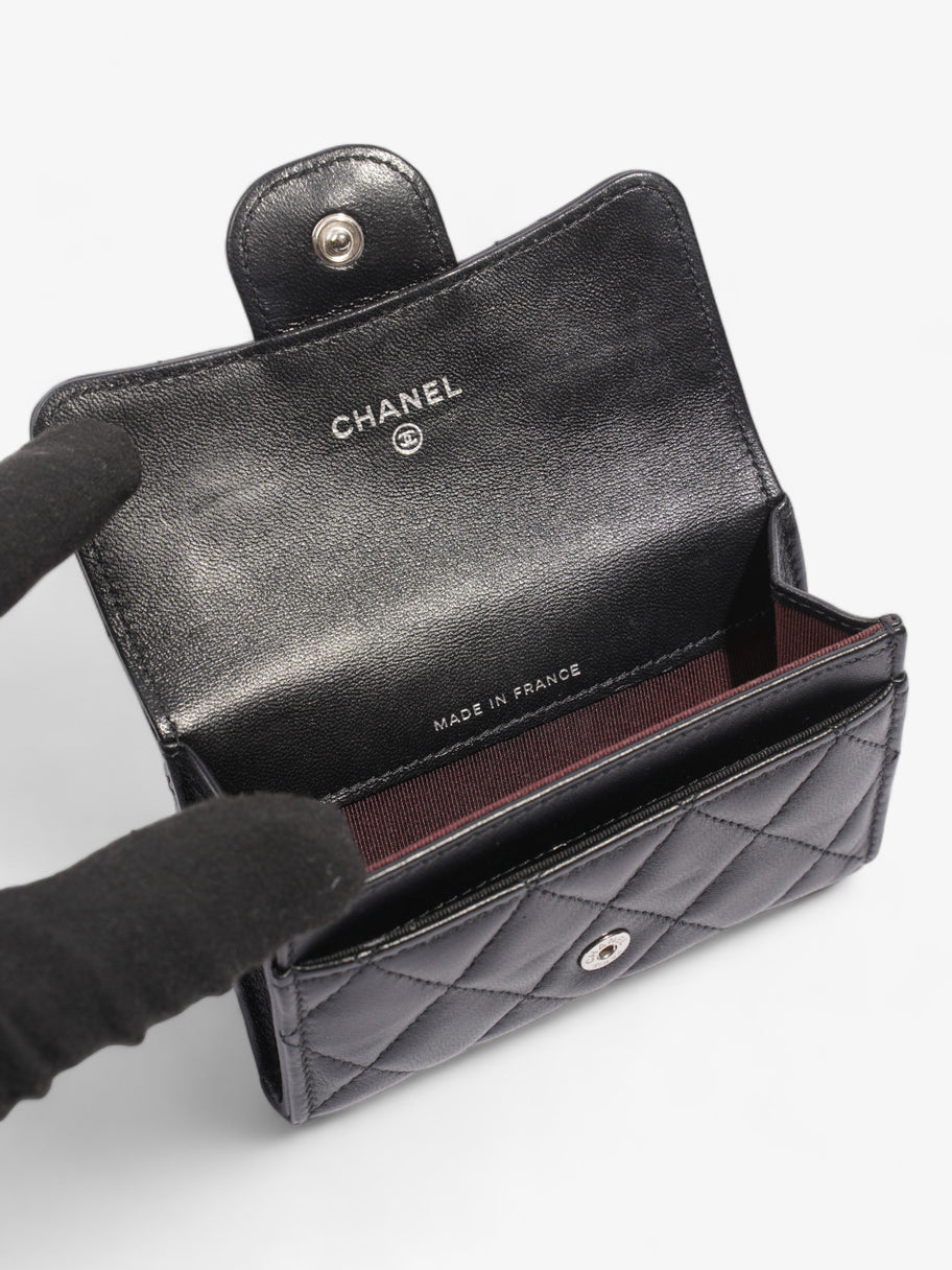 Chanel Classical Card Holder Black Lambskin Leather Image 7