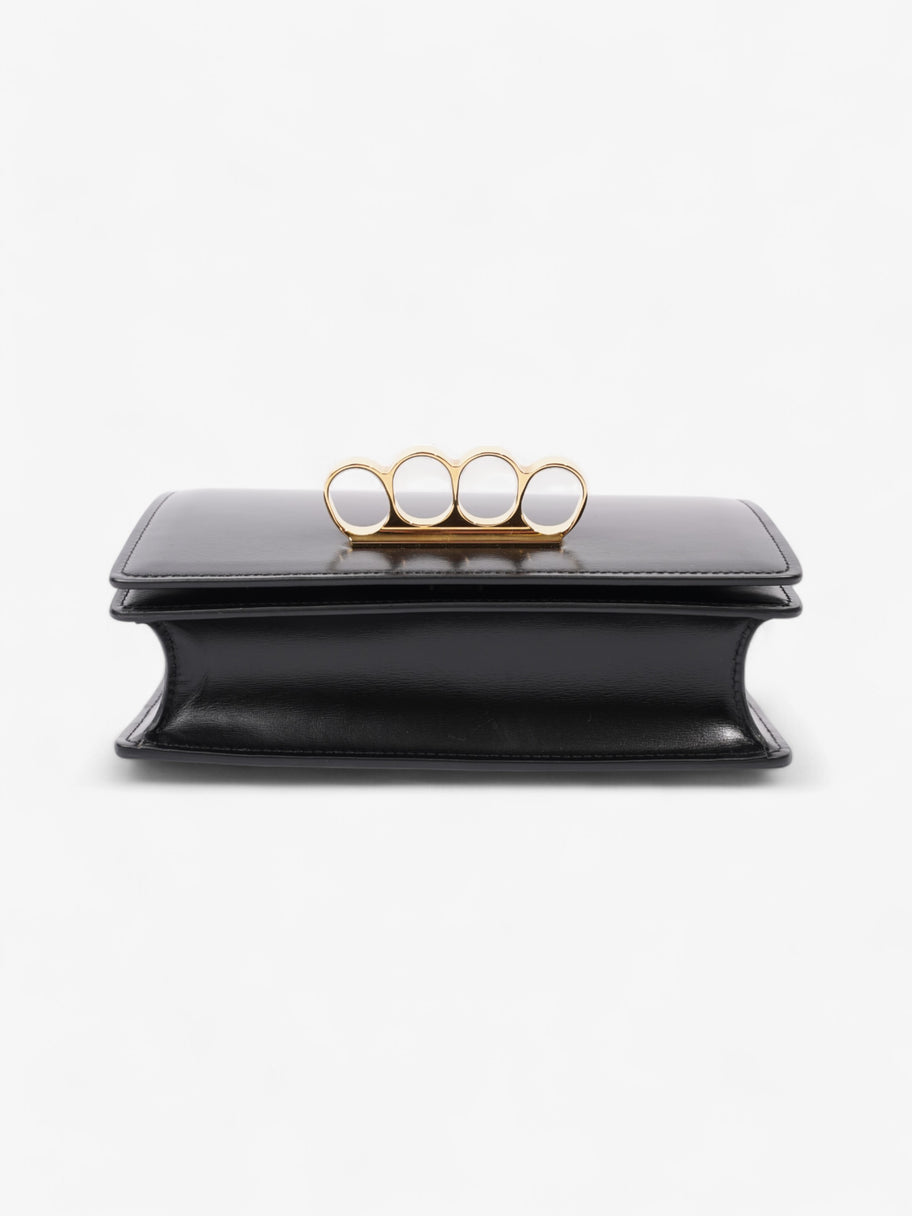 Alexander McQueen The Four Ring Bag Black Leather Image 6