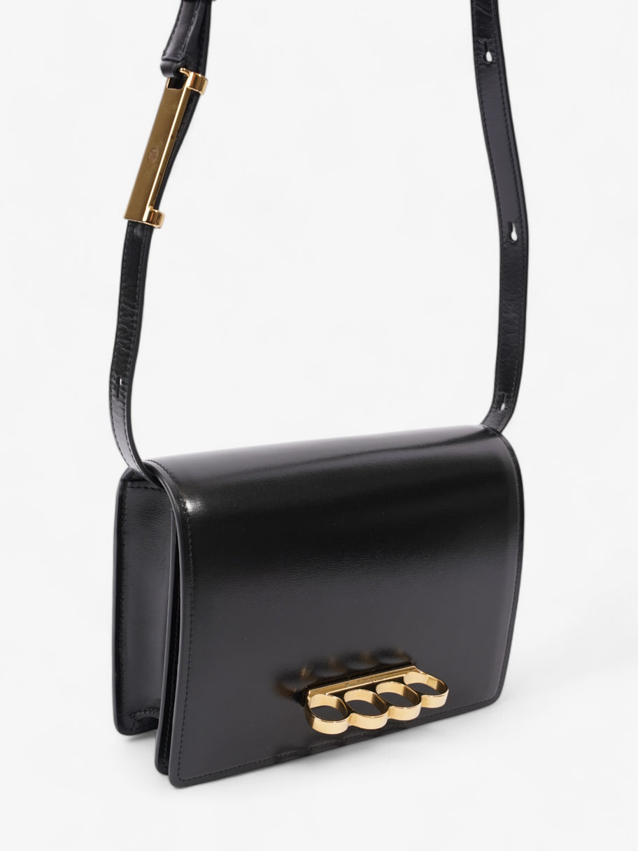 Alexander McQueen The Four Ring Bag Black Leather Image 7