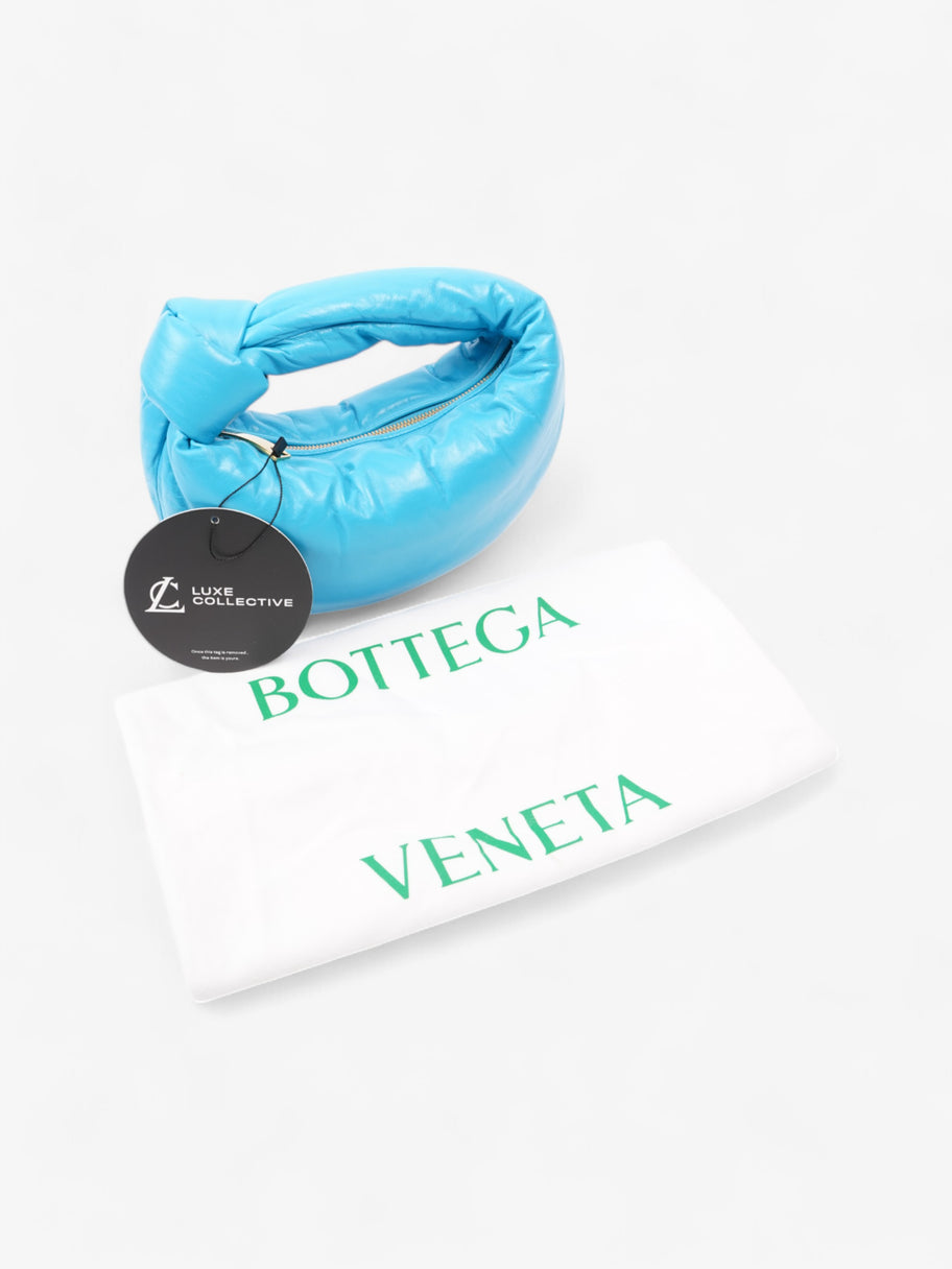 Bottega Veneta Puffy Jodie Swimming Pool Blue Nappa Leather Mini Image 10