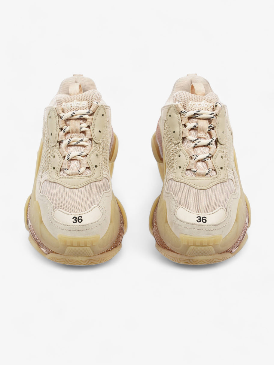 Triple S Clear sole Beige Mesh EU 36 UK 3 Luxe Collective