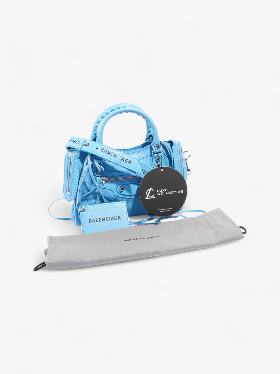 Balenciaga City Bag Sky Blue Leather Mini Image 9