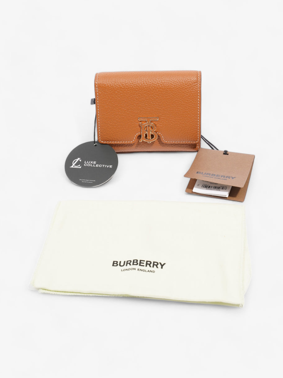 Burberry Compact Wallet Warm Russet Brown Leather Image 10