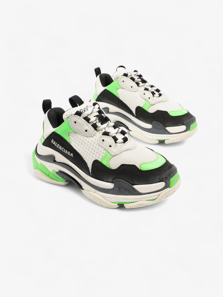 Triple S White / Black / Green Mesh EU 37 UK 4 Image 2