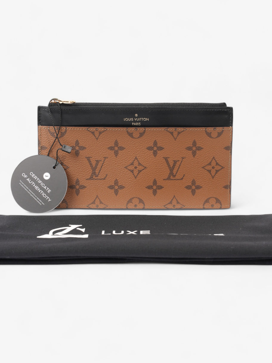 Louis Vuitton Slim Purse Monogram Reverse / Black Coated Canvas Image 7