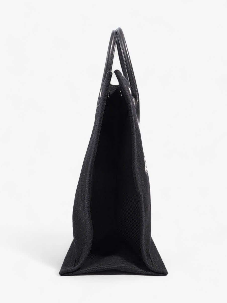 Saint Laurent Rive Gauche Tote Black Canvas Large Image 5