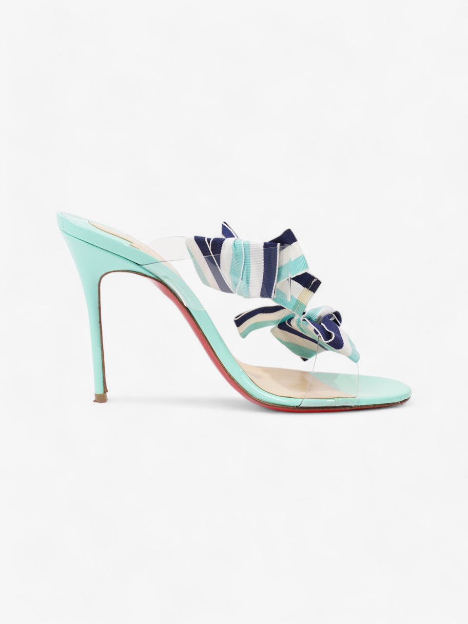 Christian Louboutin Circus City 100mm Mint / Navy / White Patent Leather EU 35.5 UK 2.5 Image 4