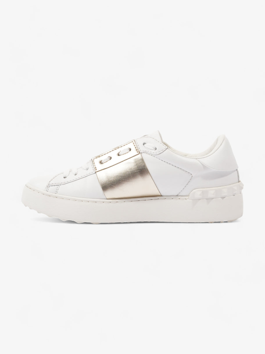 Open Sneakers White / Gold Leather EU 37 UK 4 Image 3