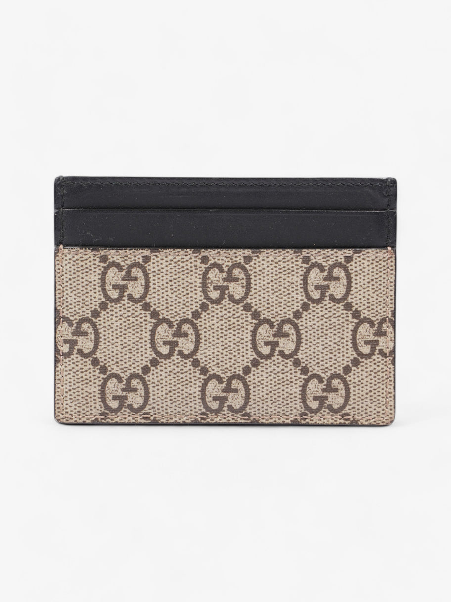 Gucci Tiger Card Holder Supreme / Black Coated Canvas Image 2