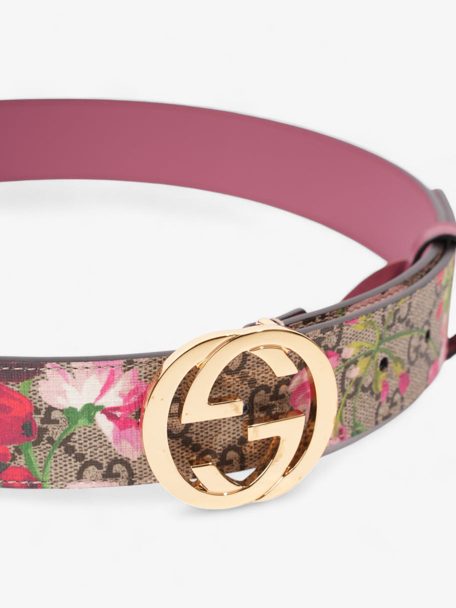 Gucci Interlocking G Belt Bloom Monogram Canvas 80cm / 32