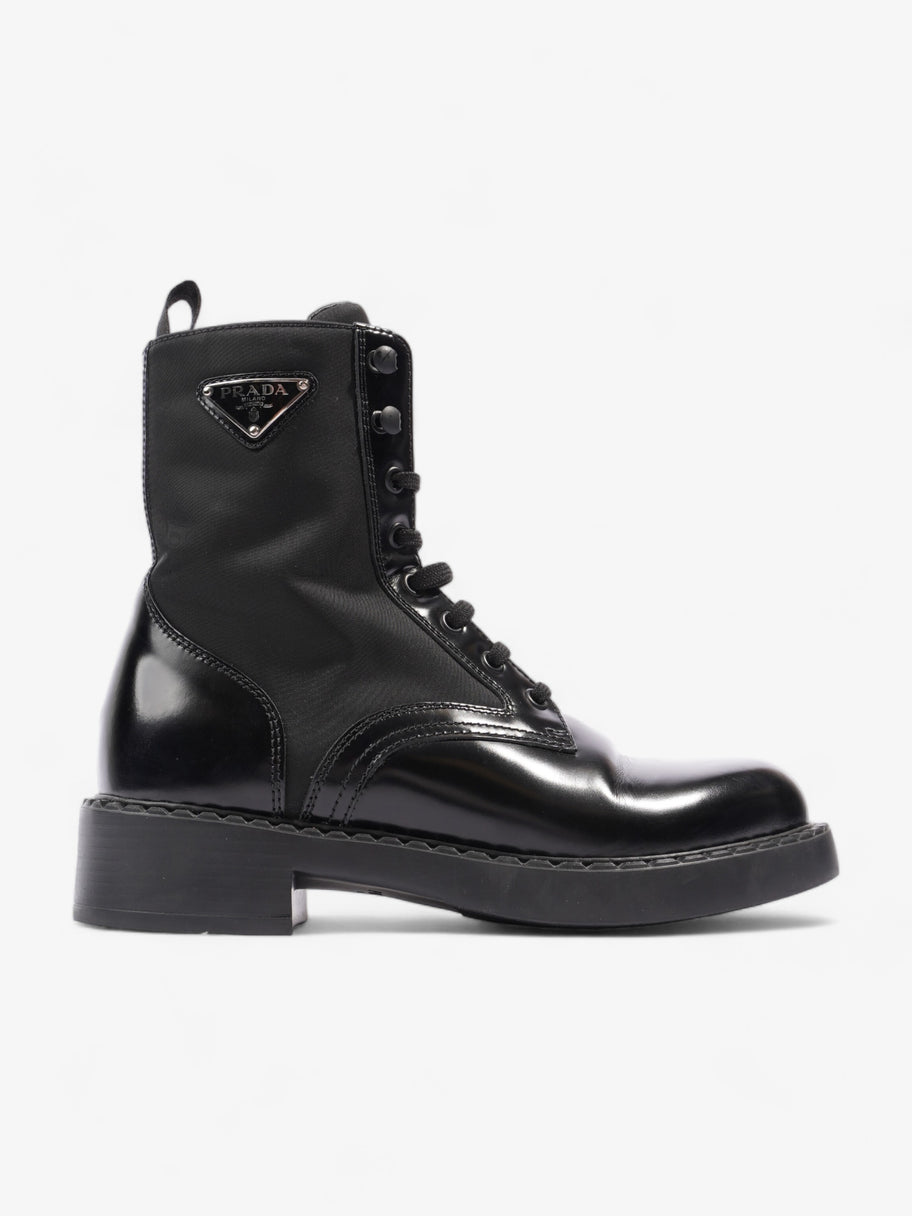 Brushed-leather and Re-Nylon Boots Black Re Nylon EU 38 UK 5 Image 1
