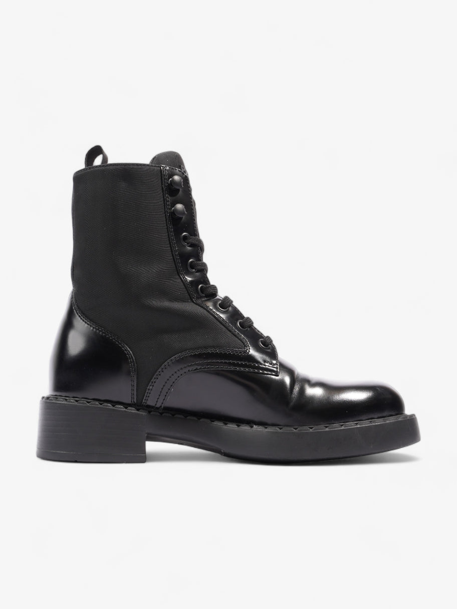 Prada Brushed-leather and Re-Nylon Boots Black Re Nylon EU 38 UK 5 Image 4