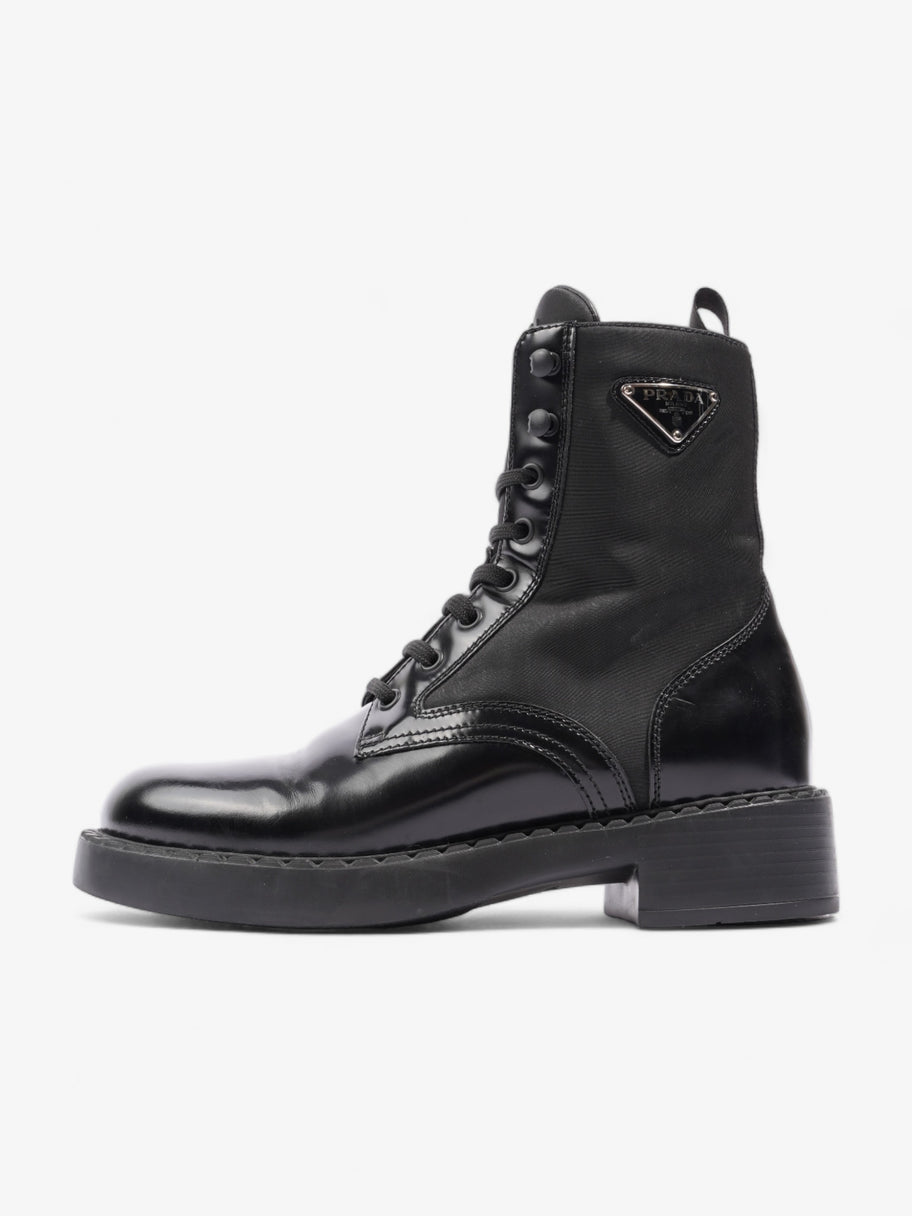 Prada Brushed-leather and Re-Nylon Boots Black Re Nylon EU 38 UK 5 Image 5