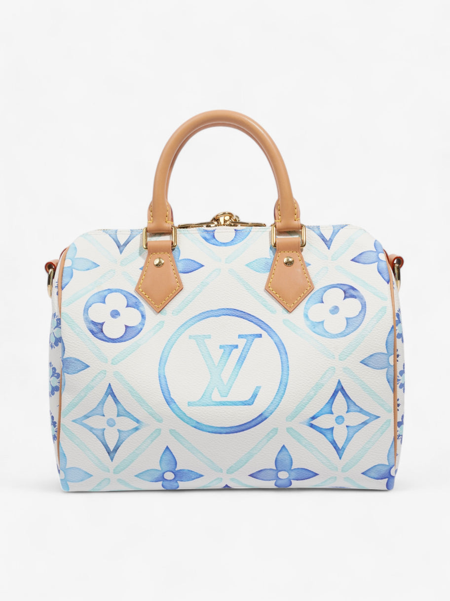 Louis Vuitton LV By The Pool Speedy Bandoulière Lagoon Blue / White Coated Canvas 25 Image 4