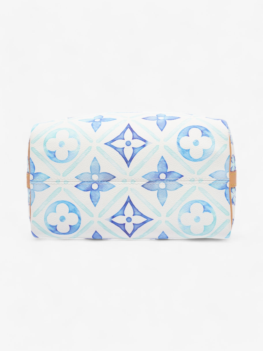 Louis Vuitton LV By The Pool Speedy Bandoulière Lagoon Blue / White Coated Canvas 25 Image 6