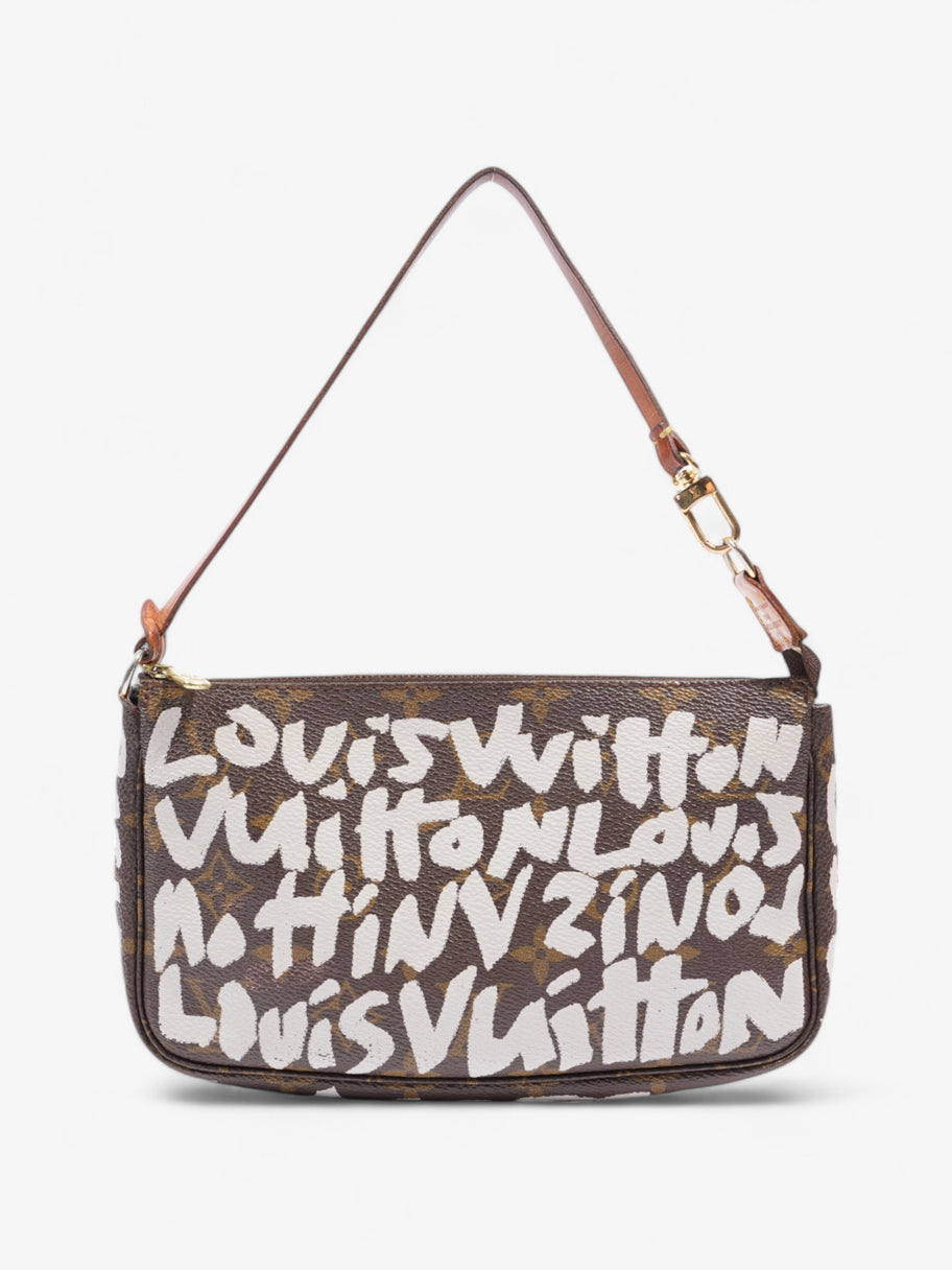 Louis Vuitton x Stephen Sprouse Pochette Accessoires Monogram / White Coated Canvas Image 1