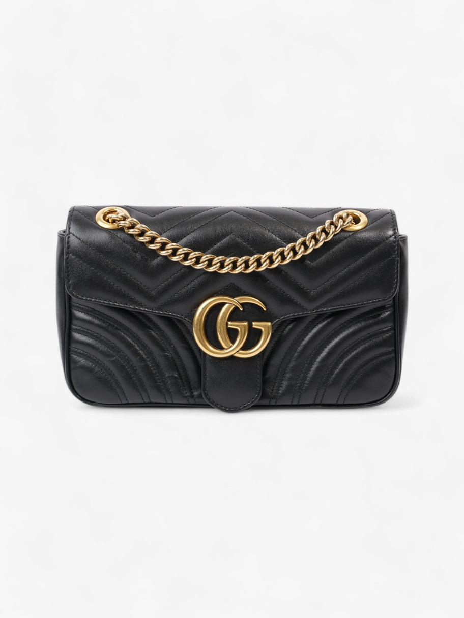 Gucci Marmont Flap Black Matelasse Leather Small Image 1