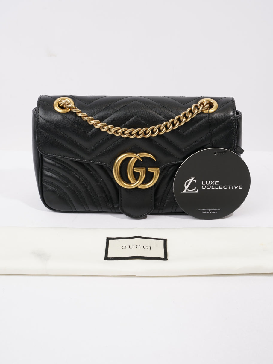 Gucci Marmont Flap Black Matelasse Leather Small Image 10