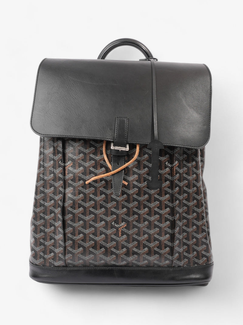  Goyard Alpin Black / Orange Calfskin Leather MM