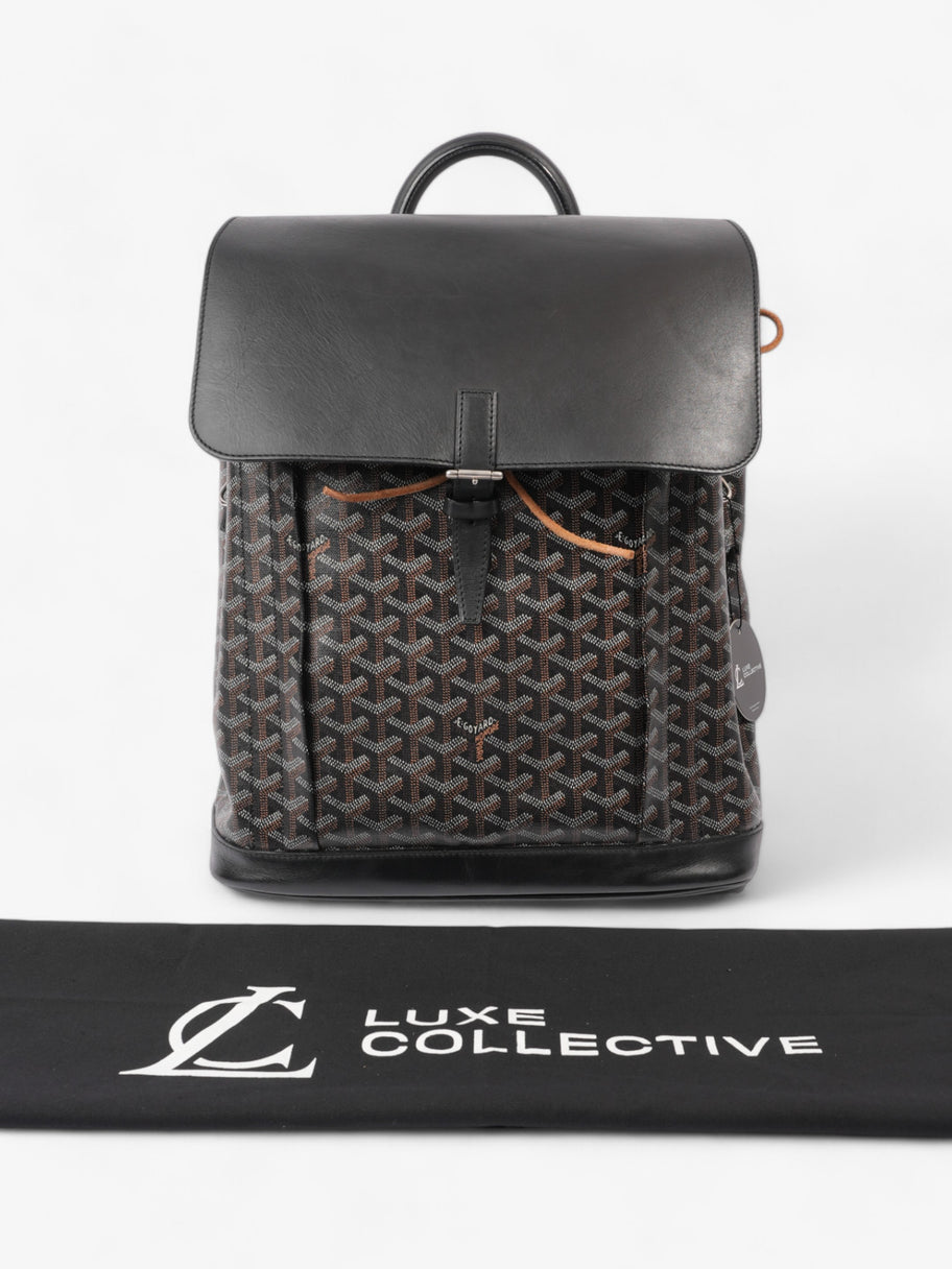 Goyard Alpin Black / Orange Calfskin Leather MM Image 12